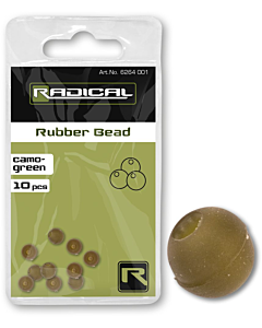 Radical Z-Carp Rubber Beads Camo-Green 10pcs