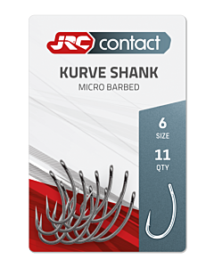 JRC Kurve Shank Carp Hooks (11pcs) | Size 4