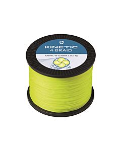 Kinetic 4-Braid 0.20mm Fluo Yellow 1200mtr