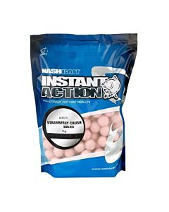 1KG | Nash Instant Action Strawberry Crush Boilies 15mm 