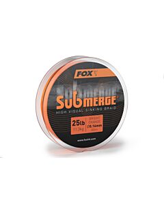 Fox Submerge High Visual Sinking Braid Bright Orange | 0.16mm 25lbs 300mtr